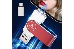 Ryican Chiavetta USB per Phone,512GB USB 3.0 Pendrive Trasferimento Veloce,4 in1 Photostick Chiavetta USB C per iOS,Flash Drive Memoria Phone con Android/Laptop/PC/Mac/Pad,Backup con solo clic