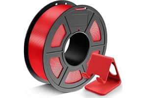 ‎JAYO JAYO Filament PLA 1,75 mm 1,1 kg (1,1 kg), dokładność wymiarowa drukarki 3D +/- 0,02 mm, starannie nawinięty, płynny nadruk, pasuje do większości drukarek 3D FDM, czerwony