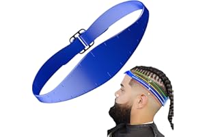 PEWELL Guide de coupe de cheveux | Guide de cheveux en silicone | Rasage de précision DIY Bande de coupe de cheveux incurvée en silicone, guide conique pour tondeuses en étain