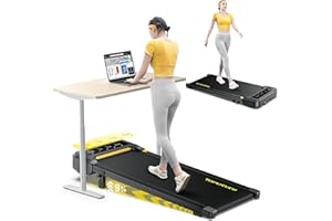 Toputure 9% Incline Treadmill for Home, 2.5HP Home Walking Pad Electric Treadmill, Under Desk Walking Running Machine, Magnetic Bluetooth Remote Control App, 100x40cm Belt, LED Display