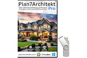 Plan7Architekt Pro 5 - Professionelle 3D CAD Architektur & Hausplaner Software, Grundriss Programm, Raumplaner, Wohnungsplaner