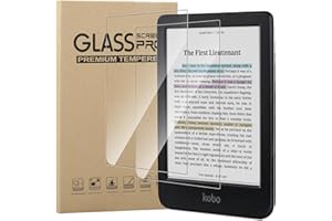 MEMELOKA Verre Trempé pour Kobo Clara Colour/Kobo Clara BW, 2 Pièces 9H Dureté [Anti-Rayures][Sans Bulles][Haute définition] Protection Écran pour Kobo Clara Colour