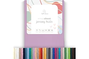 Soft Dream Spannbettlaken 80x160 cm Lila - 100% gekämmte Baumwolle Jersey - Premium Qualität - Spannbetttuch für Kinderbett Juniorbett - OekoTex Zertifiziert - Made in EU - 80x160cm Lila