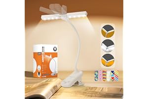 MILA&LOUIS rechargeable lampe de lecture pour livre,Hauteur réglable 10 à 30 cm. 1 Pack blanc avec 6 signets magnétiques, Design breveté 2 têtes réglables,lumiere livre lecture protection des yeux