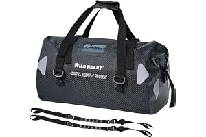 WILD HEART vattentät resväska, 40 l 66 l, 100 l, med svetsade sömmar, axelremmar, nätväska för paddling, camping, båtliv, cyk