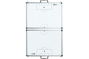 ‎POWERSHOT POWERSHOT Taktiktafel - Mit oder ohne Spielfeld 120 x 90 cm - KLAPPBAR - Taktiboard Inkl. Magnete und Filzstift mit Schwamm