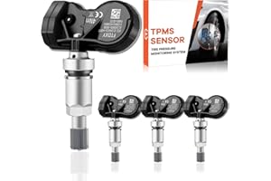 GEARLEADER 4PCS Multi-Protocol TPMS Tire Pressure Sensors Fit for Ford All Models 315&433MHz Snap-in Tire Pressure Monitoring System Replacement Fit for Fiesta Focus Kuga Transit Ranger