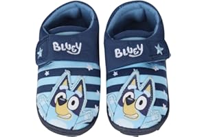 A2Z 4 KIDS Kids Boys Slippers Bluey Bingo 3D Ears Officially Licensed Slipper Soft Warm Cozy Shoes Slip On Slipper Warm Fleece Comfortable Indoor Footwear Anti Slip Dot Grip Sole House Lounge Shoes Slipper