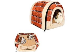 FADCAER Iglu Hundehaus, waschbar, 2-in-1, Hundehütte Katzen-Iglu mit abnehmbarem Kissen, Hunde-Iglu-Bett, Katzenhöhle, Winter, warm, Haustier-Katzenhaus, Hundebett, Zelt, Katzenhöhle, Bett für Haustiere,