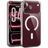 URUCHI Manyetik Şeffaf Kılıf, iPhone 18 Pro Max / 17 Pro Max ile Uyumlu, Sararmaz Tam Sert Mika (Kenarları Dahil), Ultra İnce