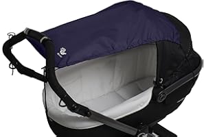 Altabebe AL7010-01 Universel Pare-soleil pour poussettes, Anti-UV 50+, Classic Blue