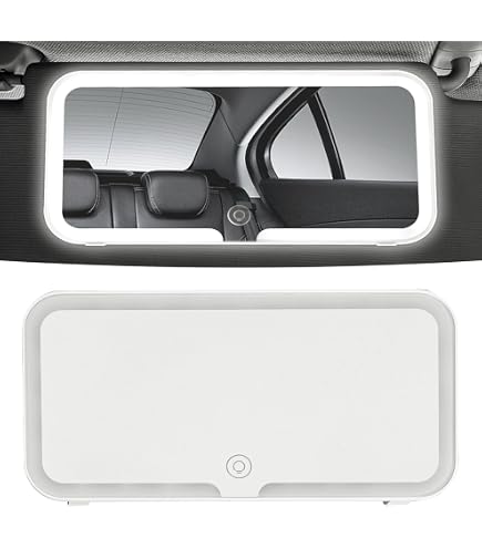 Specchio Con Telecamera UV Per Controllo Protezione Solare - LED Dimmerabili, Ingrandimento 2x, Portatile