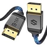 Silkland 16K Cavo DisplayPort 2.1 2.0 3m, 4K@240Hz/144Hz/165Hz, 8K@120Hz, 16K/10K@60Hz, 80Gbps, HDR10, ARC, G-Sync & Free-Syn