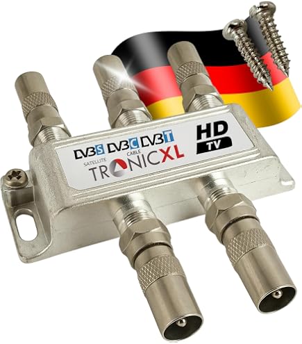 Distributore SAT & BK 4 splitter 100 dB schermato HD e Unicable
