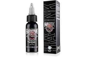 HAWINK Tinta Negro Puro Tatuaje Profesional 1oz (30ml) Tattoo Ink Black Pure TI203-30-001