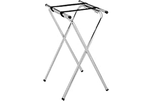 THUNDER GROUP Double Bar Chrome Plated Tray Stand