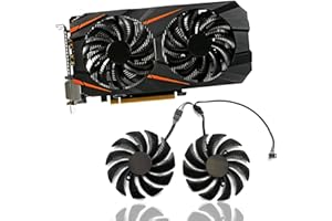 Dotodo 88MM T129215SU PLD09210S12HH P106-100 Graphics Card Cooling Fan for Gigabyte GTX 960 / GTX 1050 / GTX 1060 / GTX 1070 / GTX 1070 ti/RX 470 570 580 Video Card Cooler (Fan-AB)