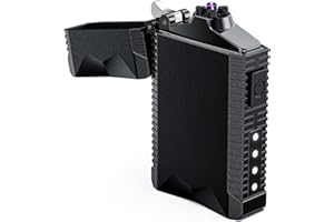 VVAY Accendino Elettrico al Plasma, USB C Ricaricabile, Antivento, in Lega di acciaio