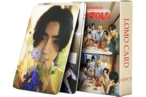 PYAJUU ENHYPEN Photocards Kpop ENHYPEN ROMANCE : UNTOLD Album Photocards 55pcs Enhypen Lomo Cards Untold Photo Cards ENGENE MERCH (YELLOW)