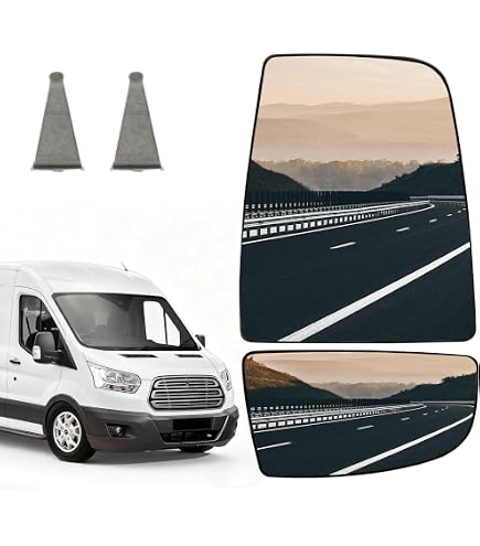 Right Mirror Glass (Heated) & Holder For Ford Transit Van 2014 2020 For Ford | MicksGarage