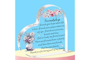 WTOPP Friendship Gifts,Acrylic Plaque Friendship Gift For Her,Long Distance Relationship Gifts,Best Friend Gift,Bestie Gifts