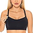Gratlin Women's Sports Nursing Bra Full Cup Clip Down Pregnancy Bra