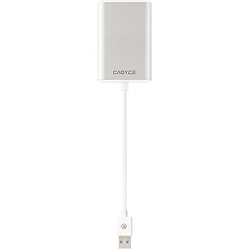Cadyce CA-U3HDMI USB 3.0 to HDMI Adapter with (White)