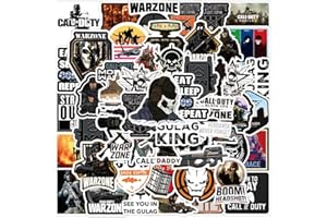 AUCEKO Call of Duty Lot de 100 autocollants Call of Duty en vinyle imperméable pour ordinateur portable, enfants, voitures, moto, vélo, skateboard, valise, ordinateur