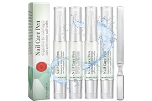 BYHSOEP 4 Pezzi Nail Care Pen, con Lima Unghie, Penna per la Cura Delle Unghie, Arricchito con Olio Dell'albero del tè, Estratto di Fiori di Camomilla e Aloe Vera