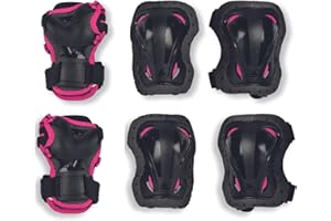 Rollerblade Skate Gear Junior 3 Pack, Set di Protezioni per Pattini in Linea, Bambini Unisex