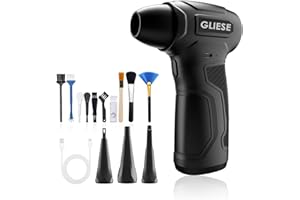 ‎GLIESE Gliese Electric Air Duster-200000RPM Super Power Cordless Air Duster, wiederaufladbare Luftgebläse Druckluftspray einstellbare Mini-Gebläse mit Akku,PC Reinigungsset Gebläse für Laptop, Tastatur, Auto