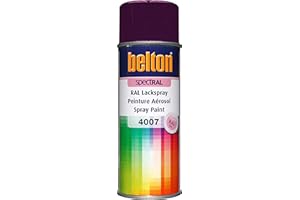 belton SpectRAL RAL 4007 Spray de peinture Violet brillant 400 ml - Qualité professionnelle