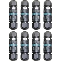 Connettore Cavi Impermeabile IP68 - 3 Poli Per Cavi Da 5-12 Mm Esterno/Giardino - Foto 5