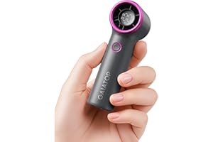 gaiatop Mini Portable Handheld Fan, 4000mAh [15h Max Cooling] Personal Turbo Fans Pocket Size, 1-100 Adjustable Small Hand Fan Desk fan, Outdoor Holiday Travel Essentials for Women, Summer Gifts, Gray