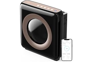 Coway Airmega AP-1512HHS App-Enabled Smart Technology, Compatible with Amazon Alexa True HEPA Air Purifier, Black/Bronze