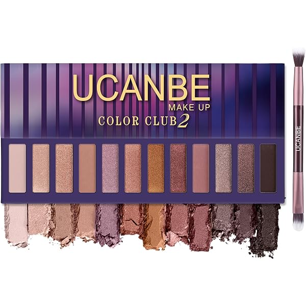 Goth Lidschatten Palette – 15 Farben, Schwarz & Smoky, Mit 3 Pinseln, Wasserfest
