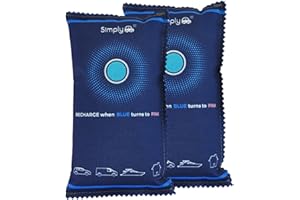 Simply Auto DEH004 2 Pack Reusable Car Dehumidifier - Quick Drying suitable for Microwaving, Strong Absorption up to 40% of Weight in moisture, Eco-Friendly Granules, Unlimited Cycles (350g)