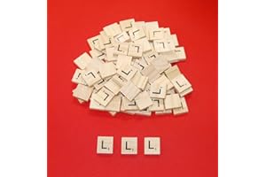 celloexpress Pack of 20 – L’s Scrabble Tiles - Same Letters Bags - 18.1mm x 20mm x 5.2mm For Crafting and Scrapbooking