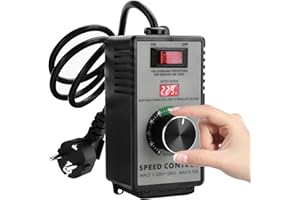 Aideepen Drehzahlregler 230V, AC Spitzenleistung 4000W Motor Spannungsregler für Winkelschleifer Bläser Handbohrer Kreissägen Wolframlicht