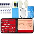 THEODORE Premium Suture Practice Kit Including Large Silicone Suture Training Practice Pad and Suture Tool kit, Silicone Suture Practice Model for Medical Students (Practice Kit 35 Nos)