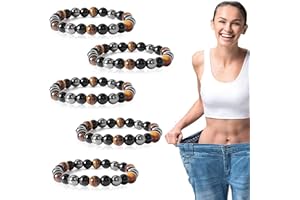 IOPYKKOA Anti-swelling Black Obsidian Slimming Anklet, Lymphatic Drainage Natural Magnetic Therapy Obsidian Bead Bracelet Anklet, Anti-Varicose Veins Anklet