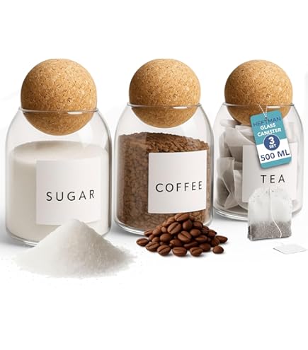 Barattoli Contenitori Porta Dolci Biscotti Sale Zucchero Caffè Bianco - Foto 11
