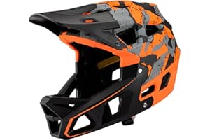 SHUAIGUO Full Face Mountain Bike Helmet Adult Racing Downhill MTB Helmet for Men/Women Adult Mountain Bike Helmet with Visor Over 31 Vents Head Circumferences of 59-61cm Bike Helmet