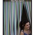 Holland Plastics Original Brand Heavy Duty Caravan/RV Door Curtain,Bug Blind,Fly Blind,Strip Blind-PASTEL MULTI-62CM WIDE