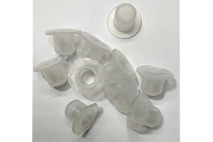 DEXIERP Force de Protection Insert Conique à Bride Bouchon et Bouchon pour Trou de 11-11,5 mm 7/16 "-15/32" ID d'ouverture de Bouteille de Tube (Paquet de 20) Caoutchouc réutilisable