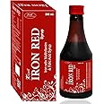 Knoll Healthcare Iron Red Syrup Iron with Multivitamin & Folic Acid Syrup Increase red blood cells 300ml (Pack of 1)