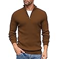 DENIMHOLIC Men High Neck Zipper Full Sleeve Cotton Knitted Winter Sweater