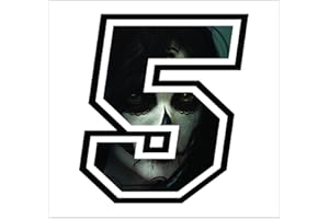 GAMESMONKEY Sticker number 5 race 12 cm - Woman Skull WOMAN - race cross track car motorcycle stickers…