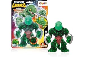 STRETCHY LEGENDS CRAZE Legends Stretchy Megarex Figuras Elásticas De Acción para Niños, Superhéroes para Coleccionar con Relleno De Slime, 6 Dinosaurios Diferentes