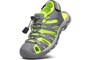 DREAM PAIRS KIDS Sandali Sportivi Estivi per Bambini Unisex Scarpe da Trekking con Punta Chiusa per Sport all'aria Aperta Ragazzi 160912-K-E